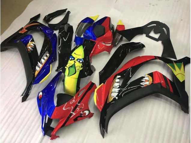 2016-2019 Share Red and Blue Kawasaki ZX10R Fairings