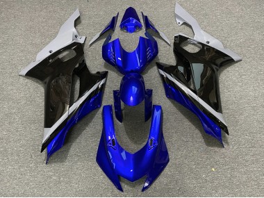 2017-2019 Cement Black and Blue Yamaha R6 Fairings