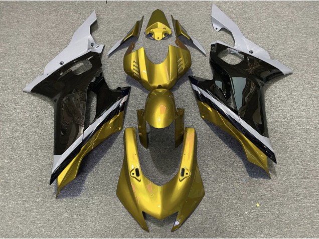 2017-2019 Cement Black and Gold Yamaha R6 Fairings