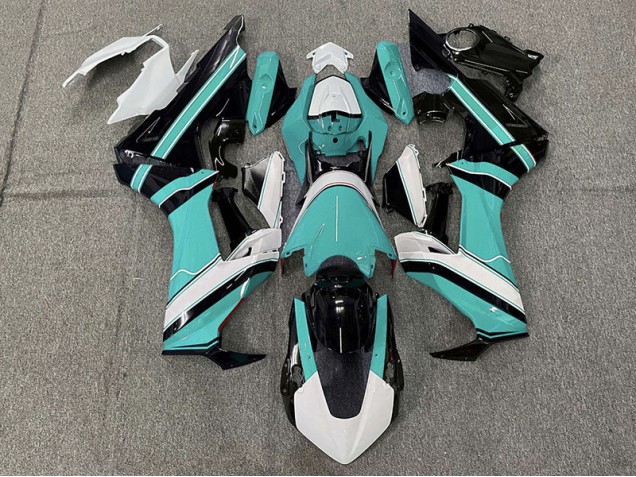 2017-2019 Gloss Cyan White and Black Honda CBR1000RR Fairings