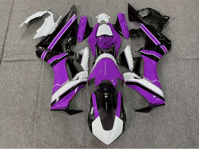 2017-2019 Gloss Purple White and Black Honda CBR1000RR Fairings