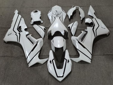 2017-2019 Pearl White & Black Lining Honda CBR1000RR Fairings