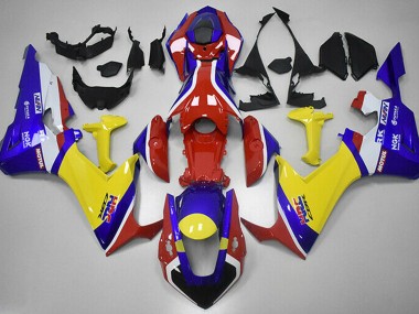 2017-2019 Red Blue and Yellow HRC Honda CBR1000RR Fairings