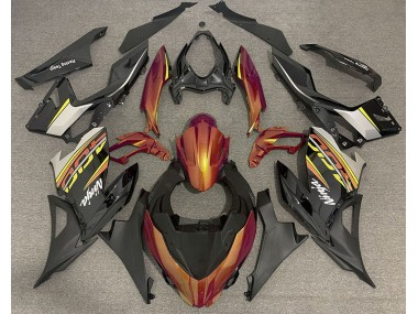 Best Aftermarket 2018-2020 Liquid Orange and Gray Kawasaki Ninja 400 Fairings