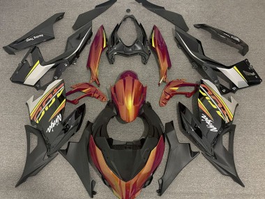 Best Aftermarket 2018-2020 Liquid Orange and Gray Kawasaki Ninja 400 Fairings