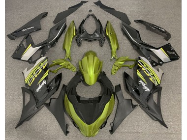 Best Aftermarket 2018-2020 Liquid Yellow and Gray Kawasaki Ninja 400 Fairings